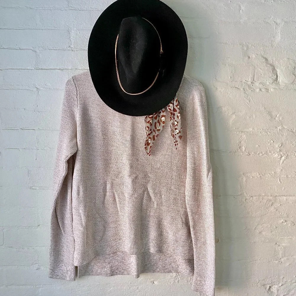 Ann Taylor LOFT Pullover Knit Sweater Cream Med